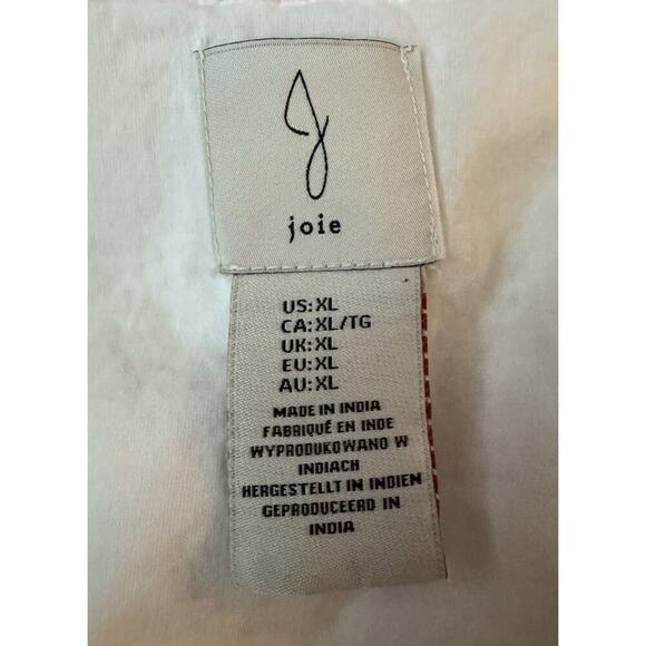 Joie White Eyelet Flutter Sleeve Mini Dress Size XL - Picture 4 of 7